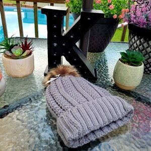 Cozy Gray Knit Beanie